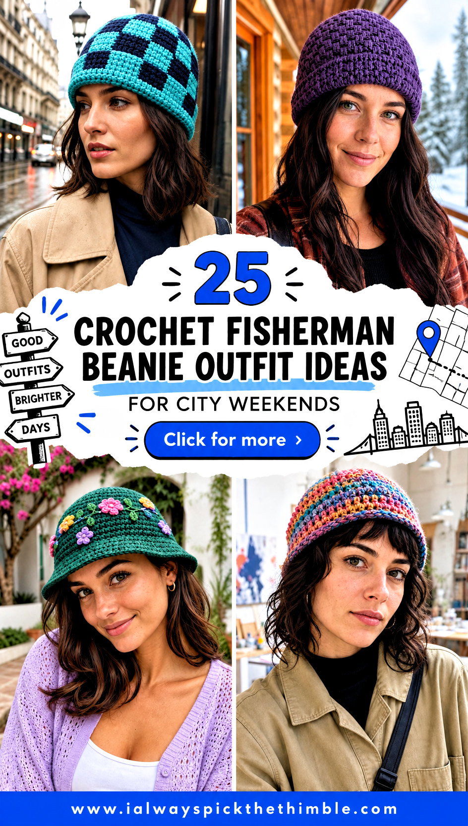 25 Crochet Fisherman Beanie Outfit Ideas for City Weekends - 25 Crochet Fisherman Beanie Outfit Ideas for City Weekends