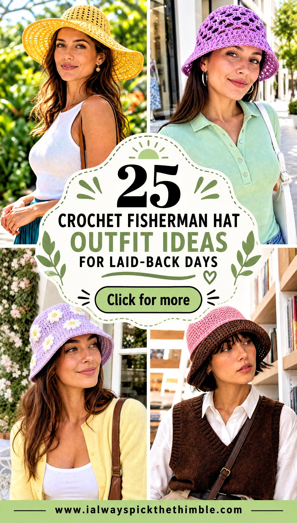 25 Crochet Fisherman Hat Outfit Ideas for Laid-Back Days - 25 Crochet Fisherman Hat Outfit Ideas for Laid-Back Days