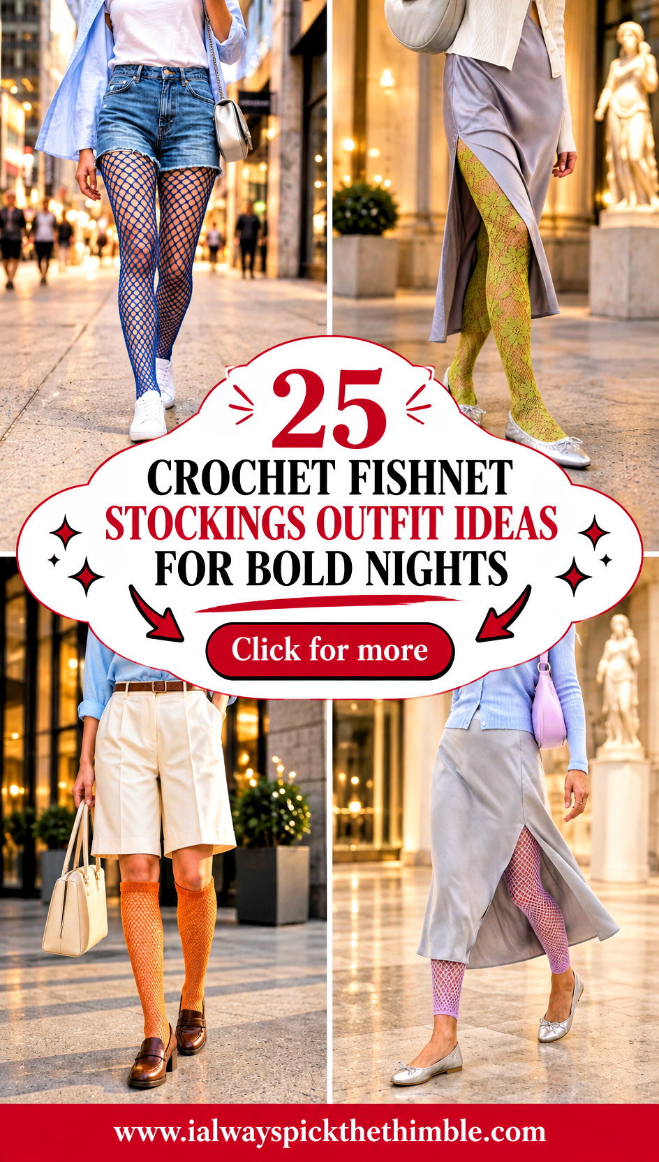25 Crochet Fishnet Stockings Outfit Ideas for Bold Nights - 25 Crochet Fishnet Stockings Outfit Ideas for Bold Nights