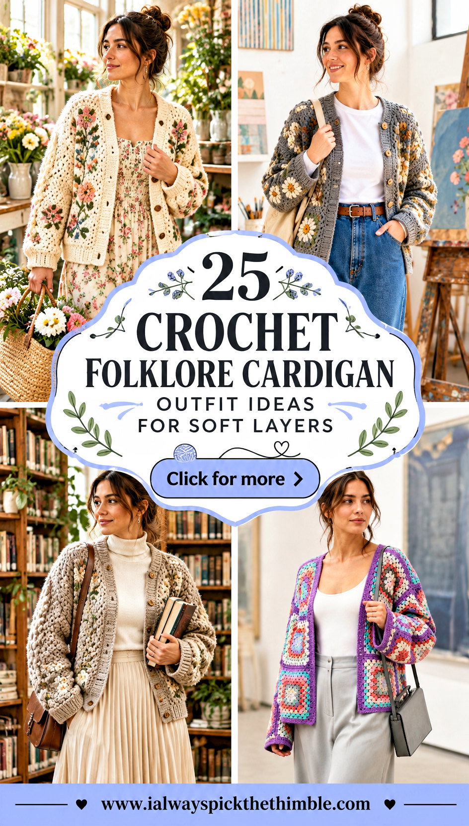 25 Crochet Folklore Cardigan Outfit Ideas for Soft Layers - 25 Crochet Folklore Cardigan Outfit Ideas for Soft Layers