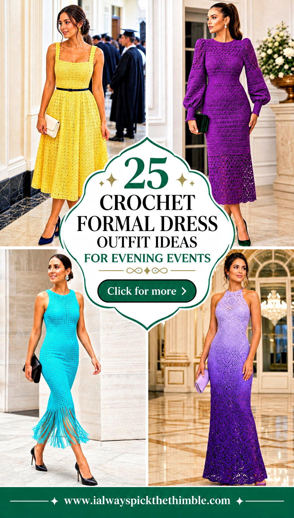 25 Crochet Formal Dress Outfit Ideas for Evening Events - 25 Crochet Formal Dress Outfit Ideas for Evening Events