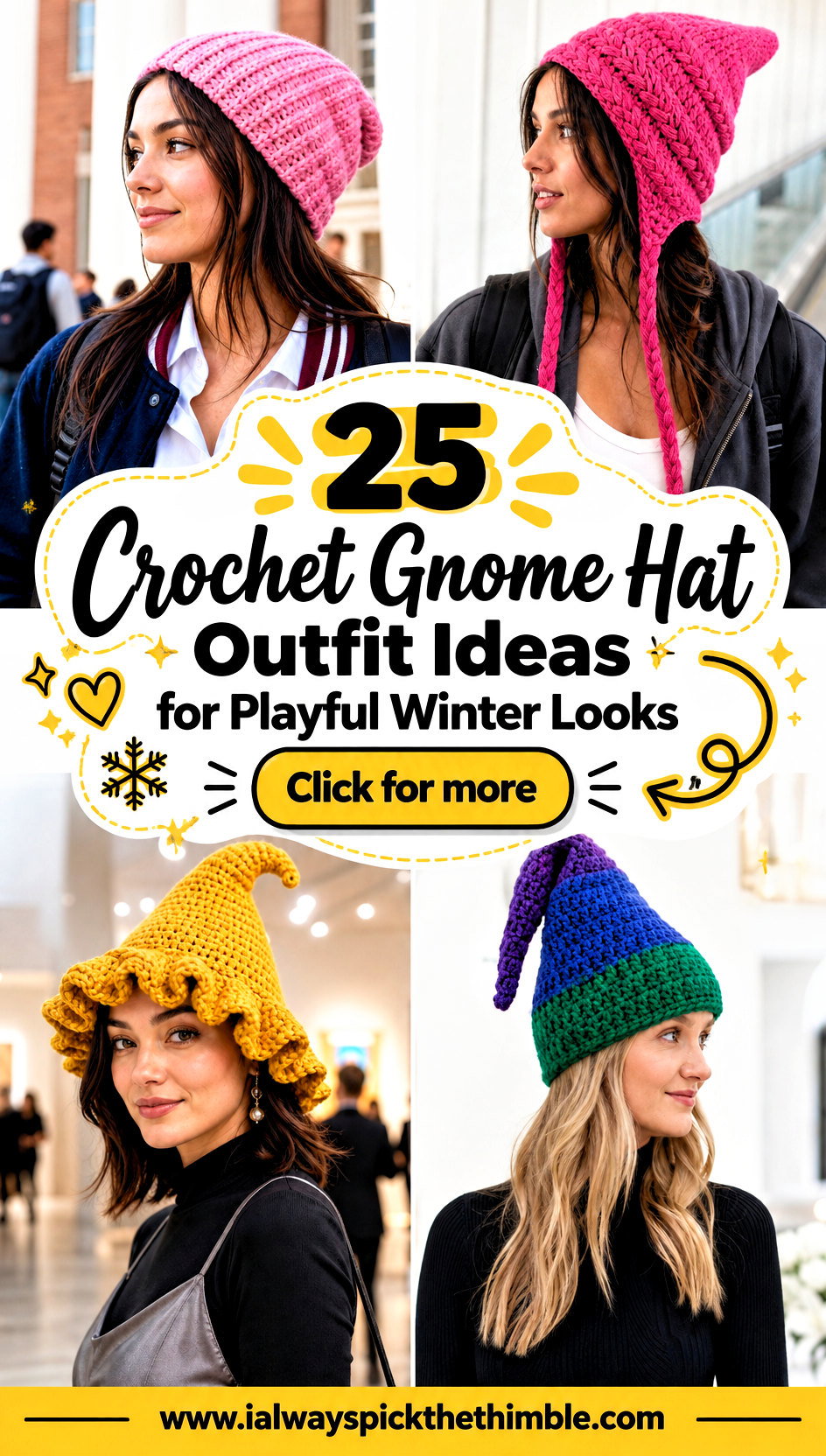 25 Crochet Gnome Hat Outfit Ideas for Playful Winter Looks - 25 Crochet Gnome Hat Outfit Ideas for Playful Winter Looks