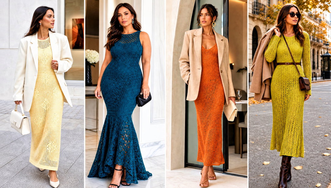 25 Crochet Gown Outfit Ideas for Elegant Evening Looks