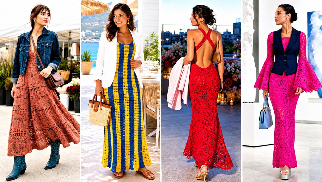 25 Crochet Gown for Ladies Outfit Ideas for Events
