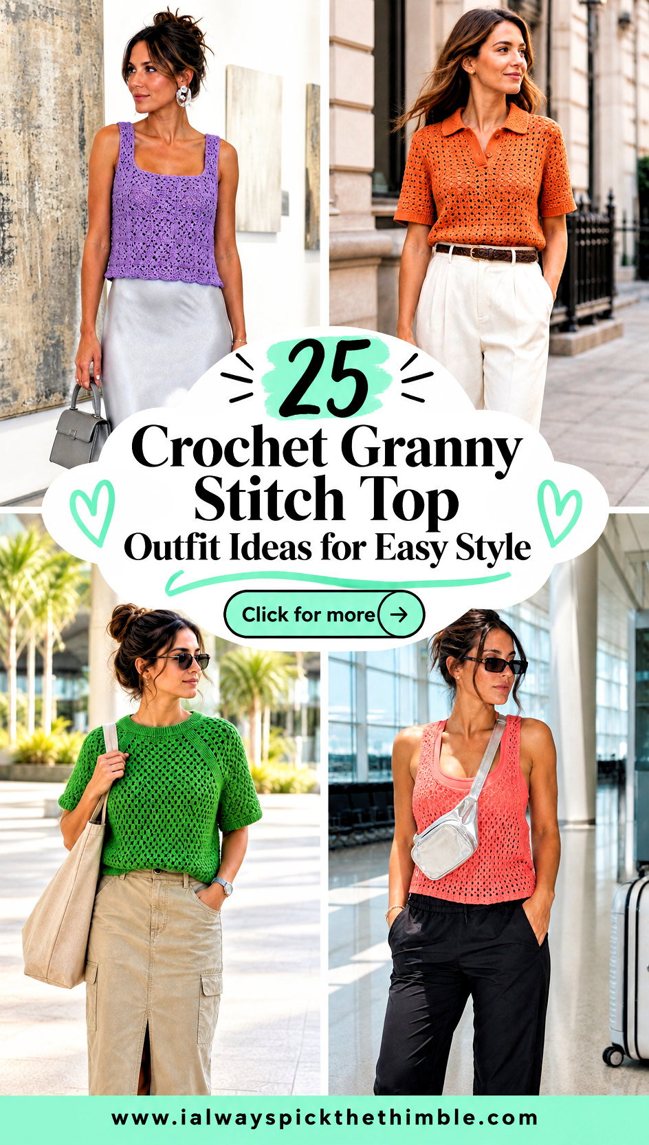 25 Crochet Granny Stitch Top Outfit Ideas for Easy Style - 25 Crochet Granny Stitch Top Outfit Ideas for Easy Style