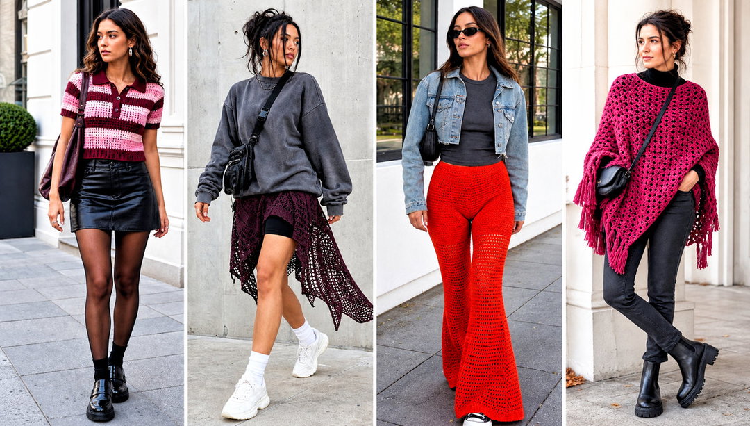 25 Crochet Grunge Clothes and Outfit Ideas for Edgy Style