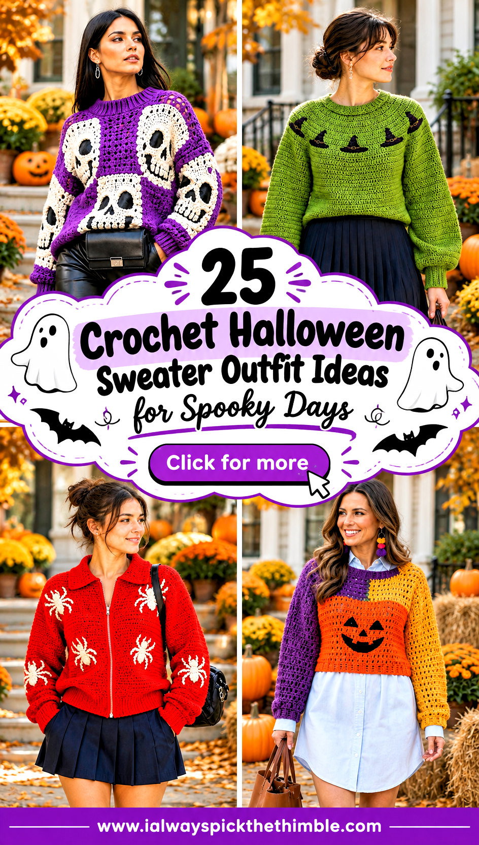 25 Crochet Halloween Sweater Outfit Ideas for Spooky Days - 25 Crochet Halloween Sweater Outfit Ideas for Spooky Days