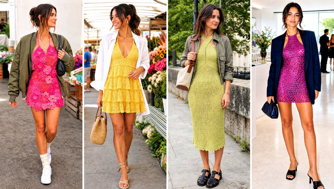 25 Crochet Halter Dress Outfit Ideas for Beach Escapes