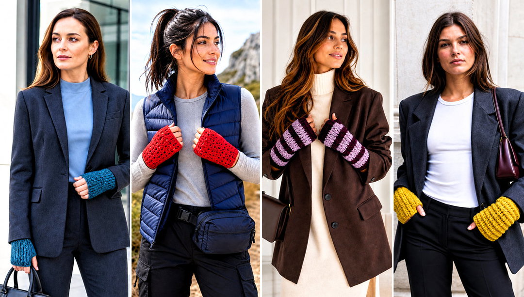 25 Crochet Handwarmer Outfit Ideas for Soft Warm Layers