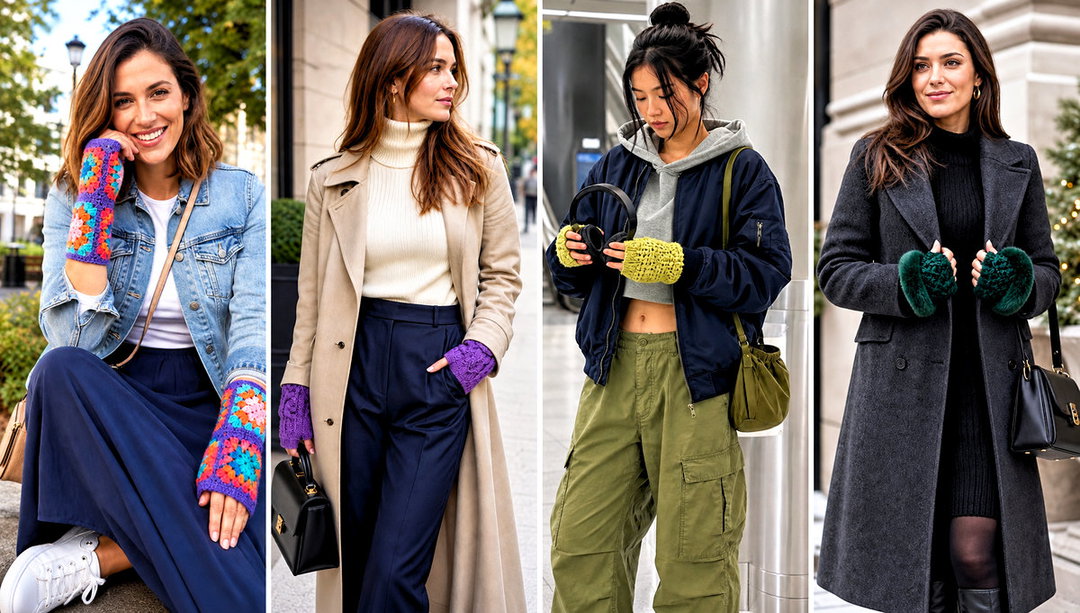 25 Crochet Handwarmers Outfit Ideas for Weekend Layering
