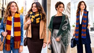 25 Crochet Harry Potter Scarf Outfit Ideas for House Pride
