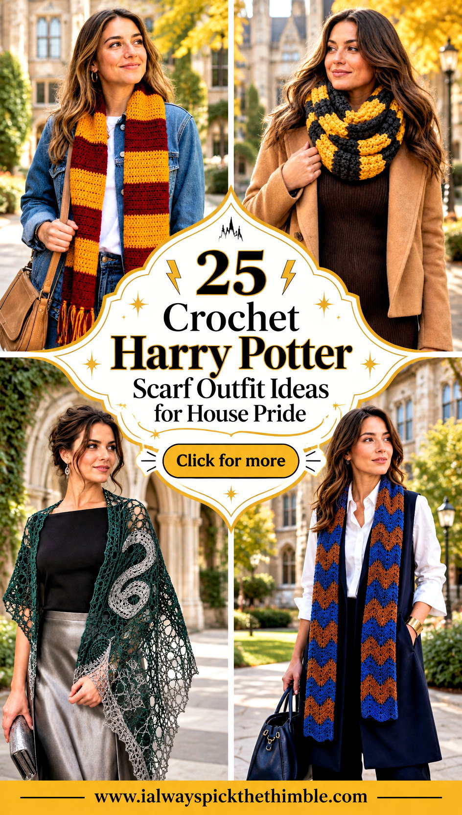 25 Crochet Harry Potter Scarf Outfit Ideas for House Pride - 25 Crochet Harry Potter Scarf Outfit Ideas for House Pride
