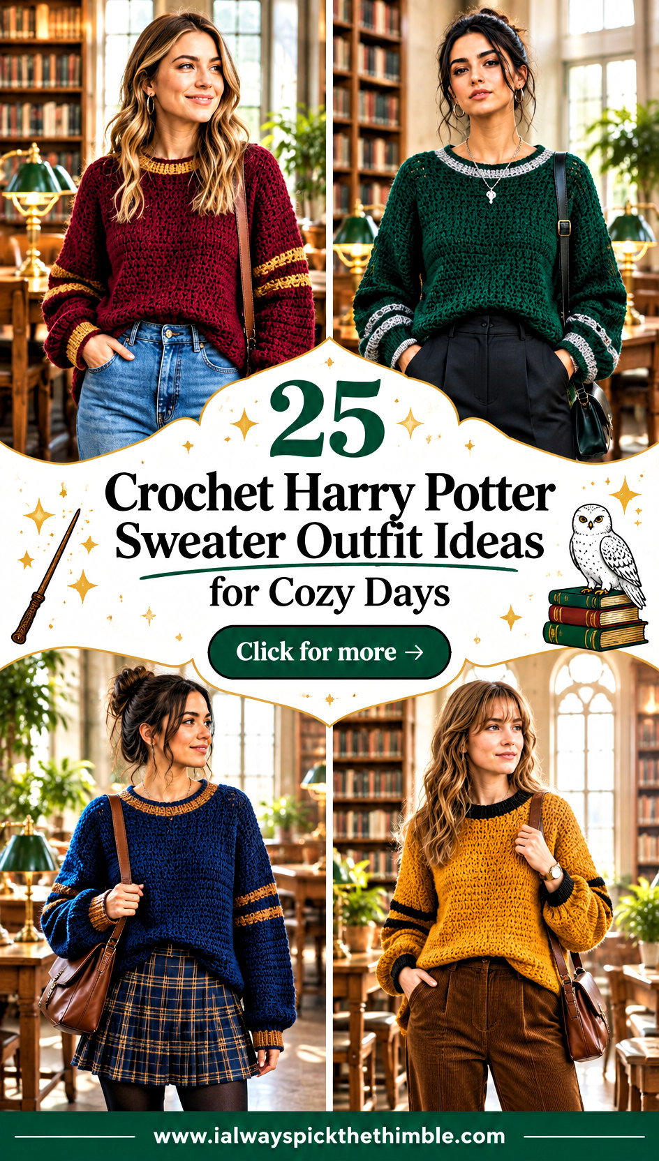 25 Crochet Harry Potter Sweater Outfit Ideas for Cozy Days - 25 Crochet Harry Potter Sweater Outfit Ideas for Cozy Days