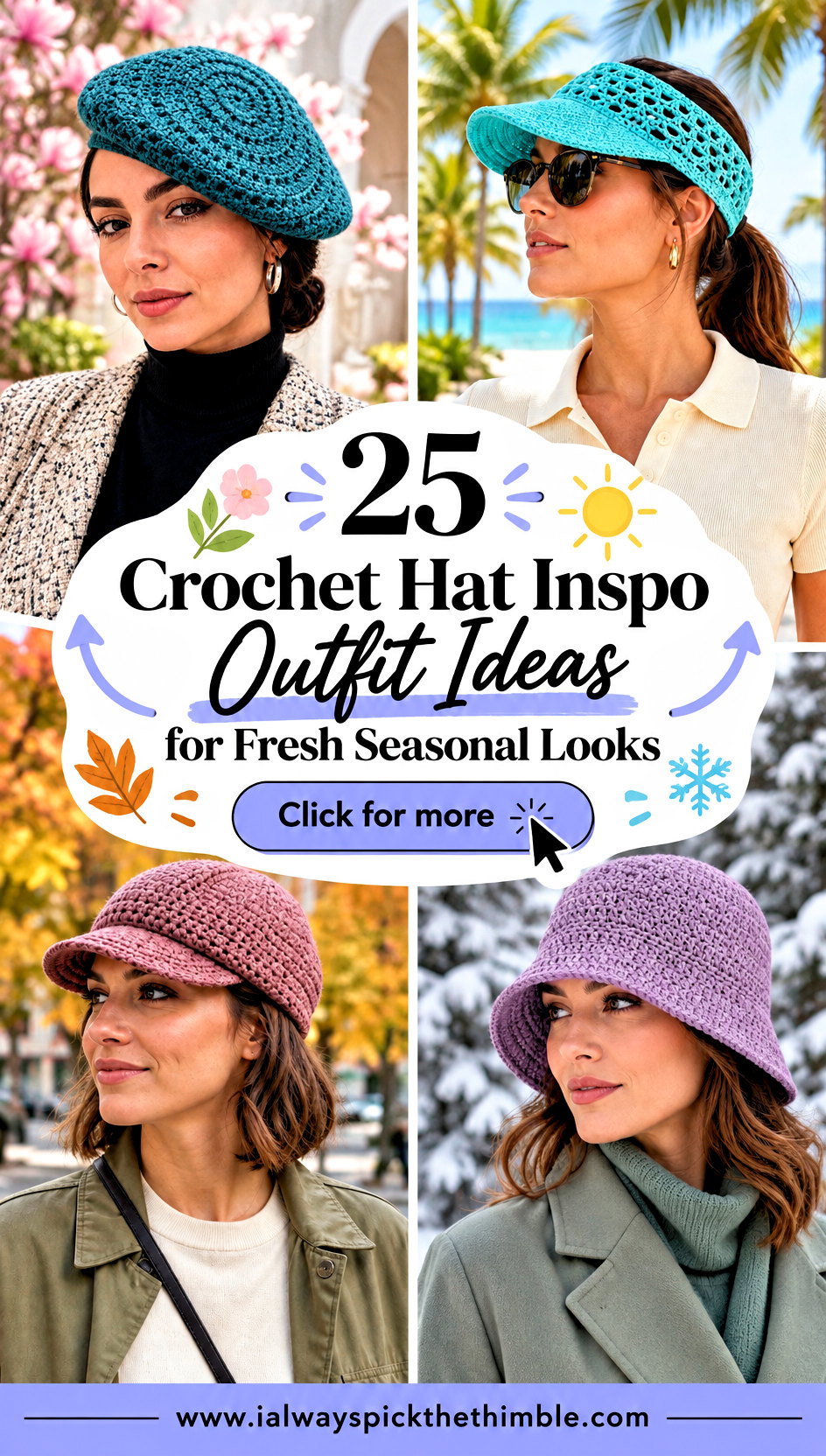 25 Crochet Hat Inspo Outfit Ideas for Fresh Seasonal Looks - 25 Crochet Hat Inspo Outfit Ideas for Fresh Seasonal Looks