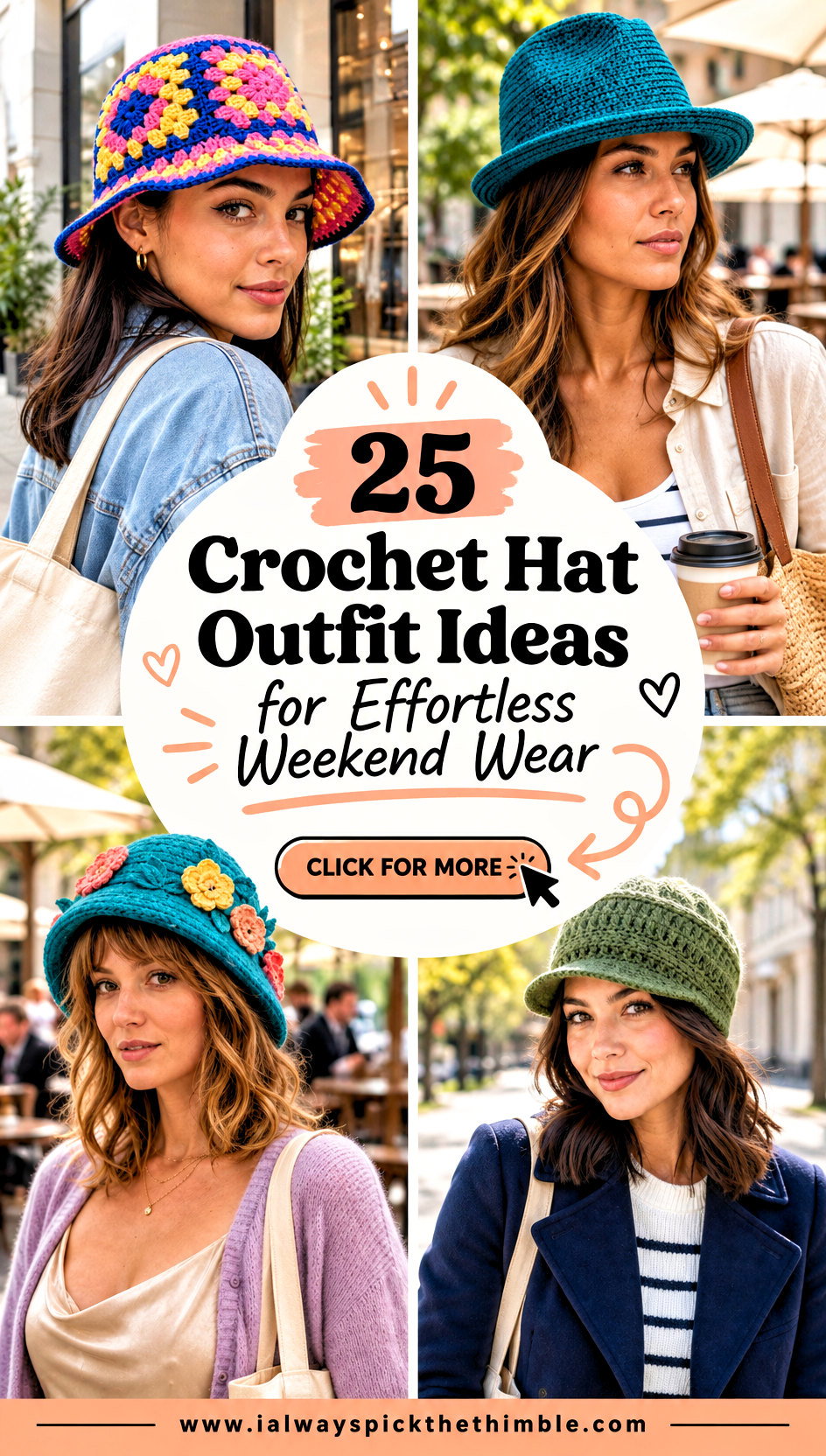 25 Crochet Hat Outfit Ideas for Effortless Weekend Wear - 25 Crochet Hat Outfit Ideas for Effortless Weekend Wear