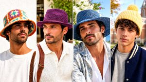 25 Crochet Hats for Men Outfit Ideas for Easy Street Style