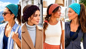 25 Crochet Headband With Hair Tie Outfit Ideas for Updos