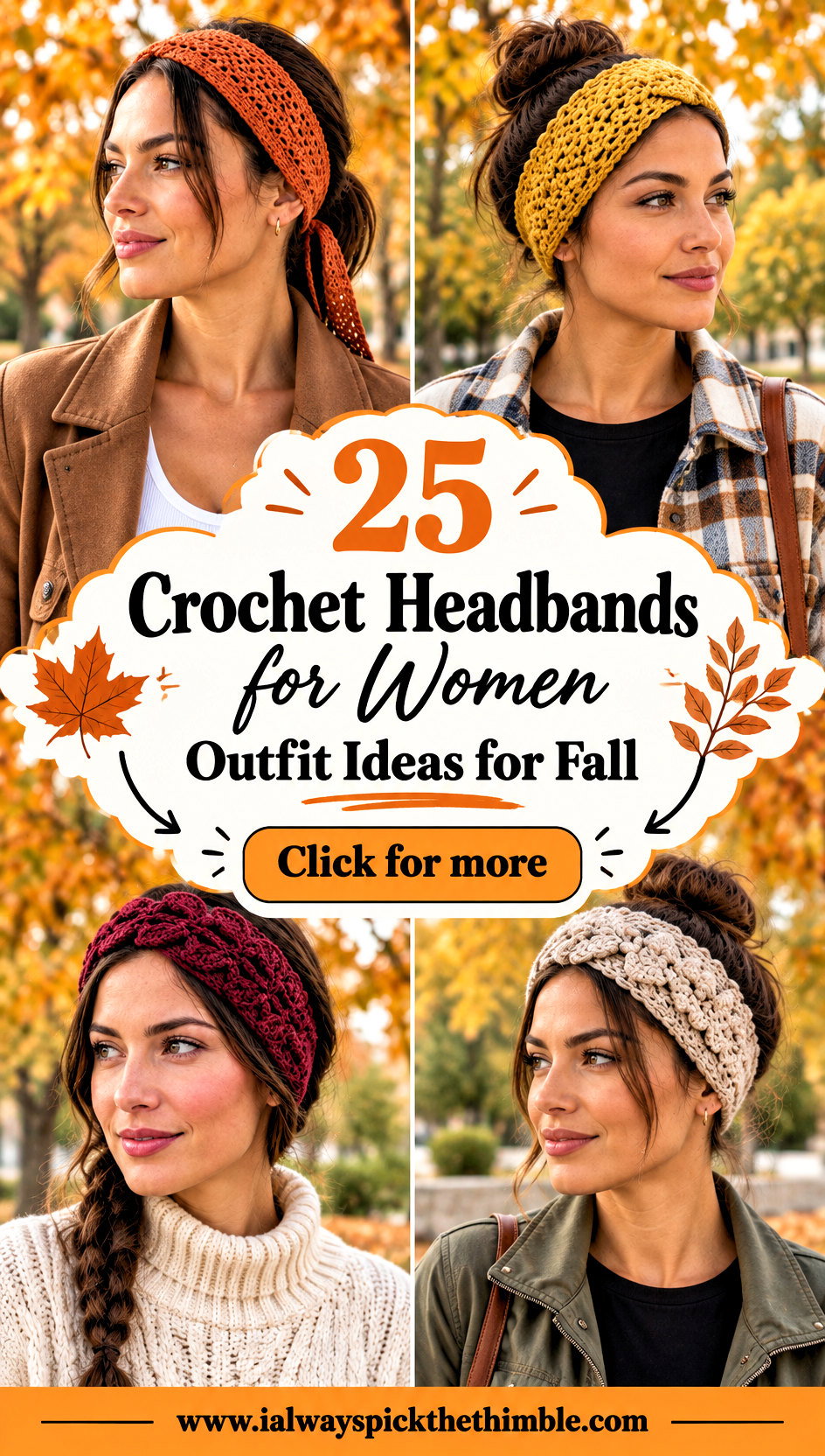 25 Crochet Headbands for Women Outfit Ideas for Fall - 25 Crochet Headbands for Women Outfit Ideas for Fall