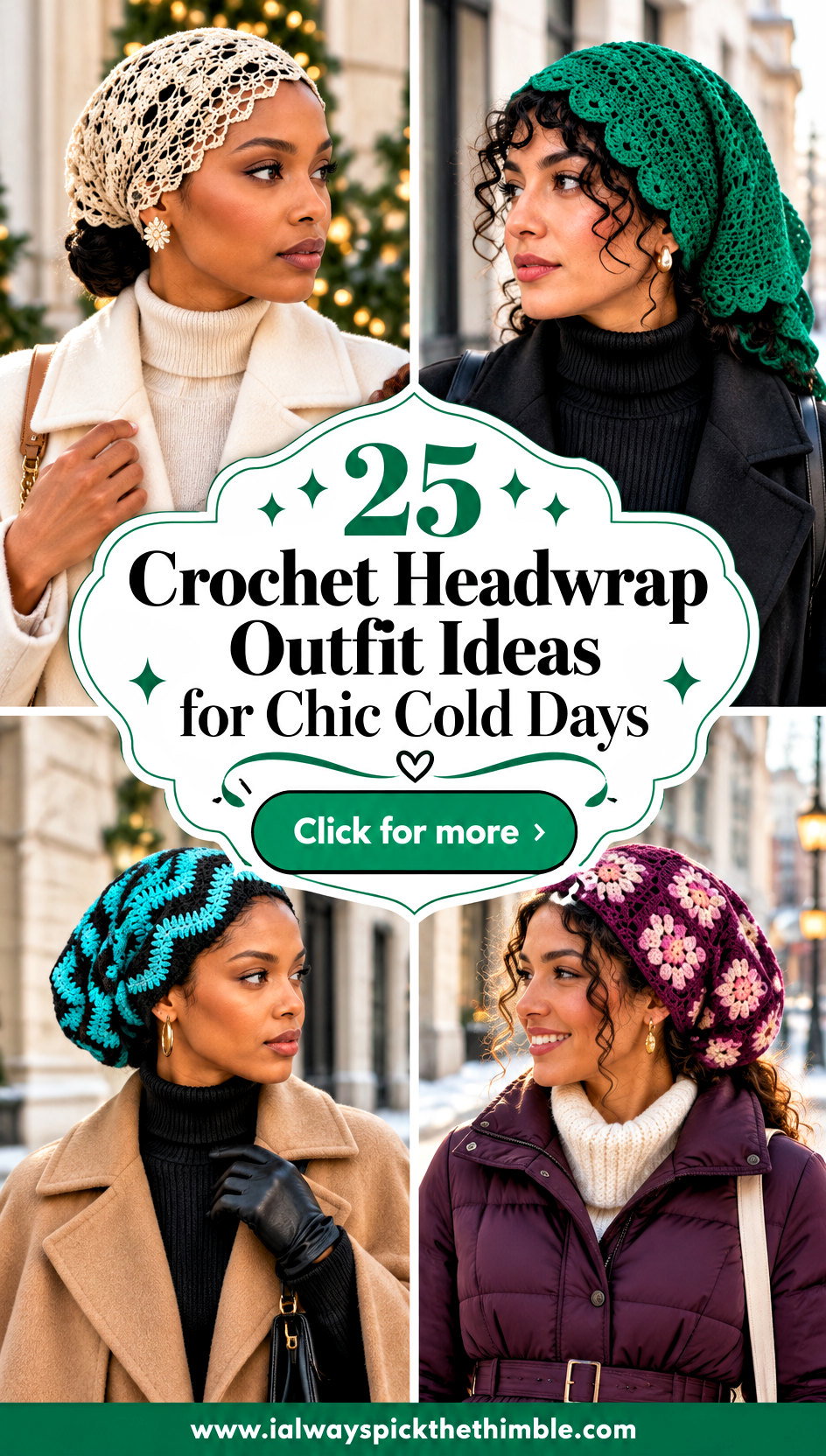 25 Crochet Headwrap Outfit Ideas for Chic Cold Days - 25 Crochet Headwrap Outfit Ideas for Chic Cold Days