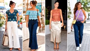 25 Crochet Hexagon Top Outfit Ideas for Breezy Beach Days