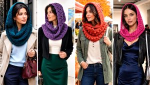 25 Crochet Hooded Cowl Outfit Ideas for Cold Weather