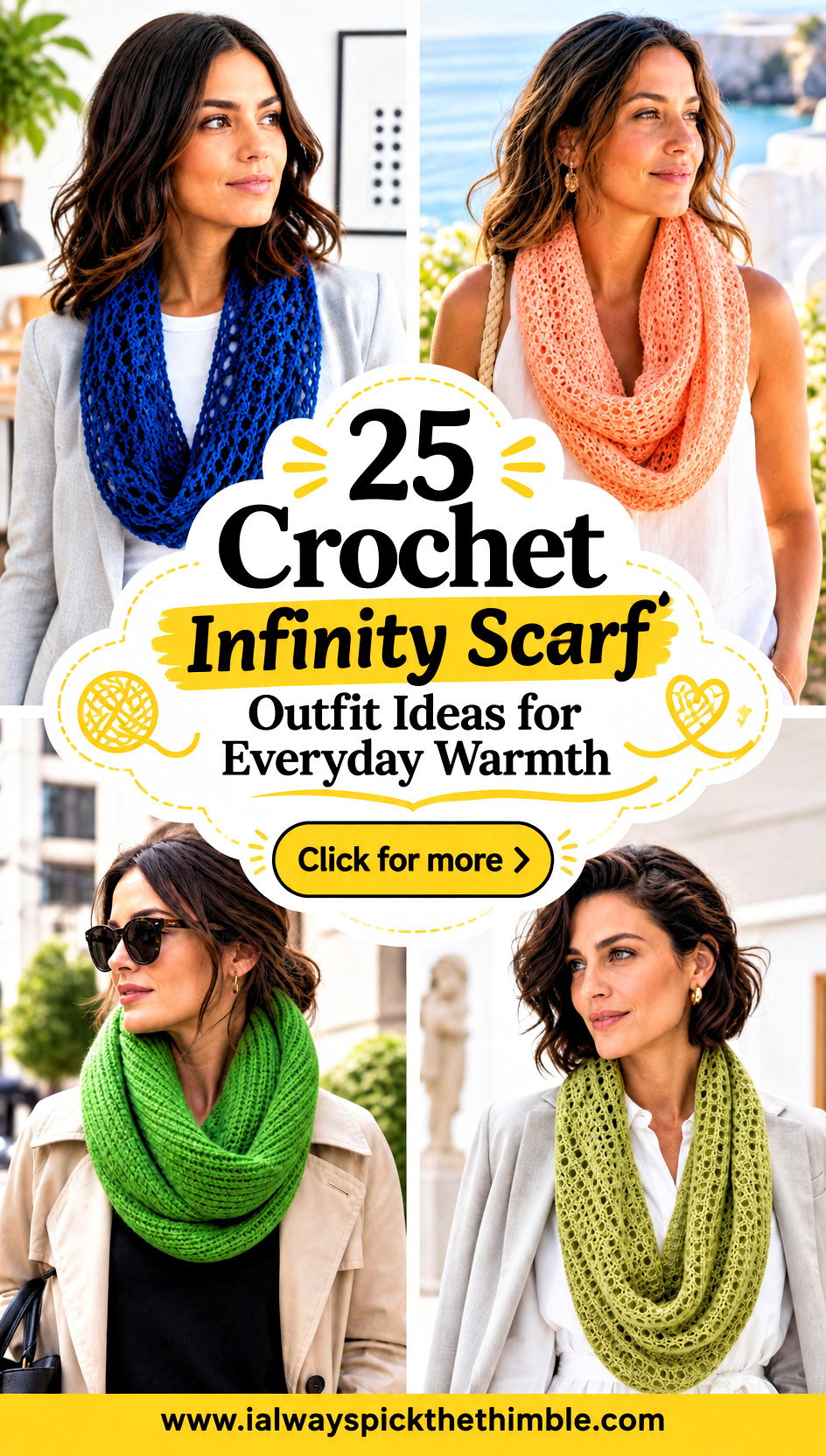 25 Crochet Infinity Scarf Outfit Ideas for Everyday Warmth - 25 Crochet Infinity Scarf Outfit Ideas for Everyday Warmth
