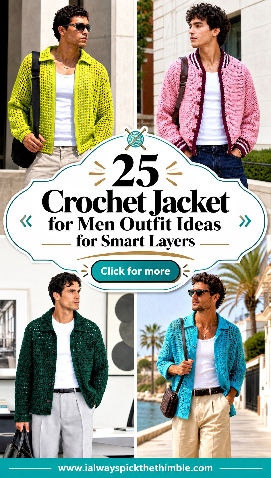 25 Crochet Jacket for Men Outfit Ideas for Smart Layers - 25 Crochet Jacket for Men Outfit Ideas for Smart Layers