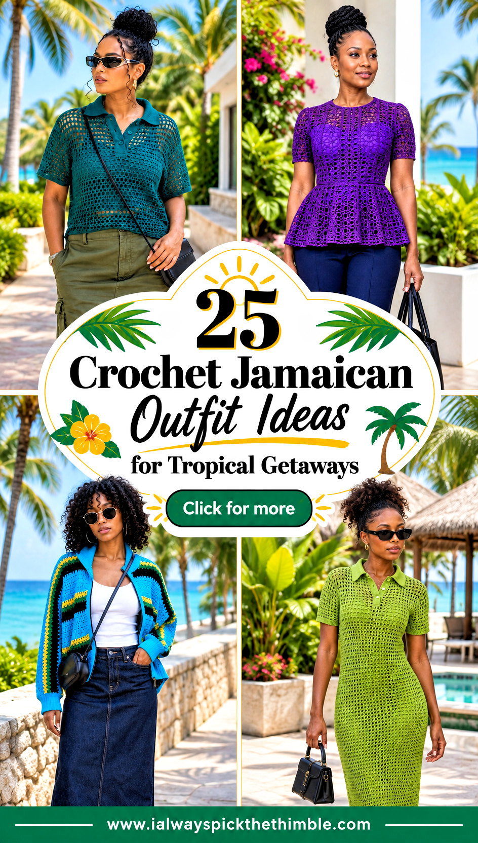 25 Crochet Jamaican Outfit Ideas for Tropical Getaways - 25 Crochet Jamaican Outfit Ideas for Tropical Getaways