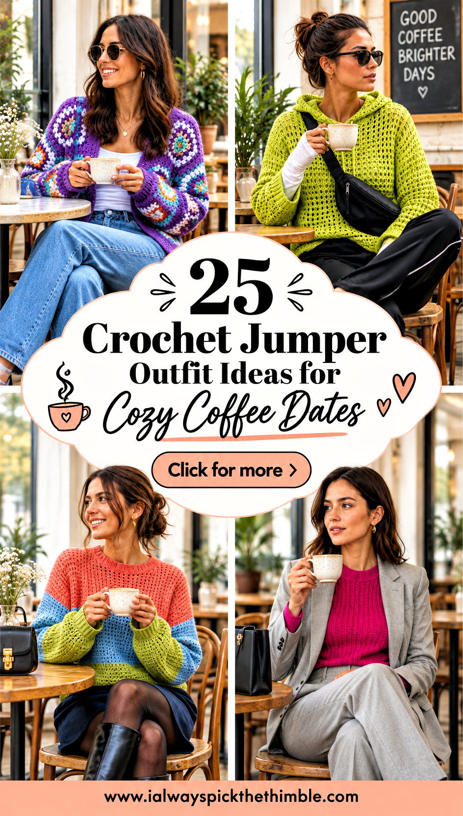 25 Crochet Jumper Outfit Ideas for Cozy Coffee Dates - 25 Crochet Jumper Outfit Ideas for Cozy Coffee Dates