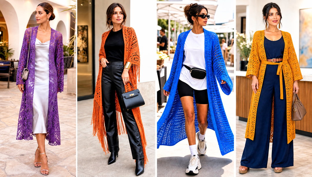 25 Crochet Kimono Outfit Ideas for Beach Cover-Up Style