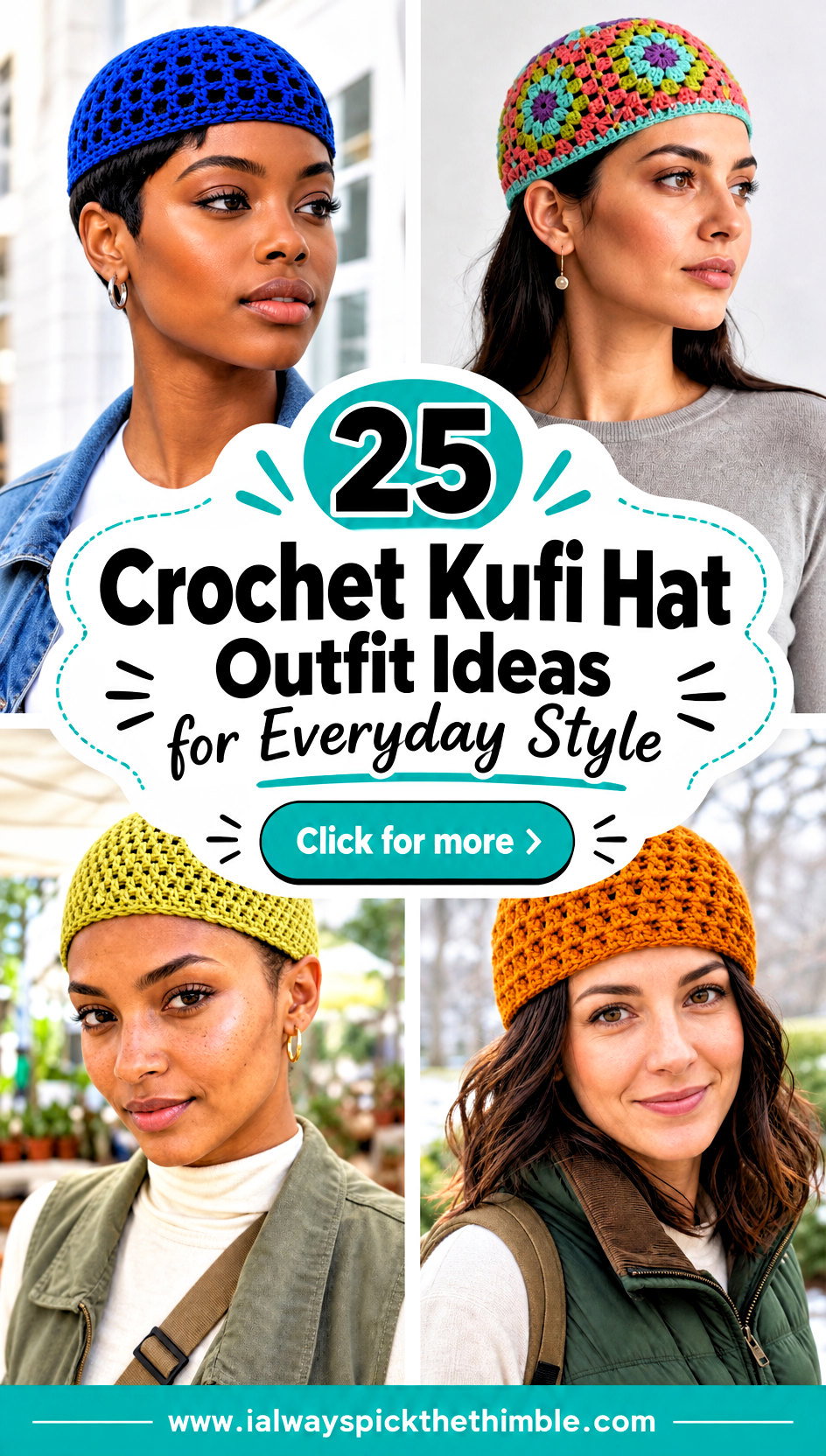 25 Crochet Kufi Hat Outfit Ideas for Everyday Style - 25 Crochet Kufi Hat Outfit Ideas for Everyday Style