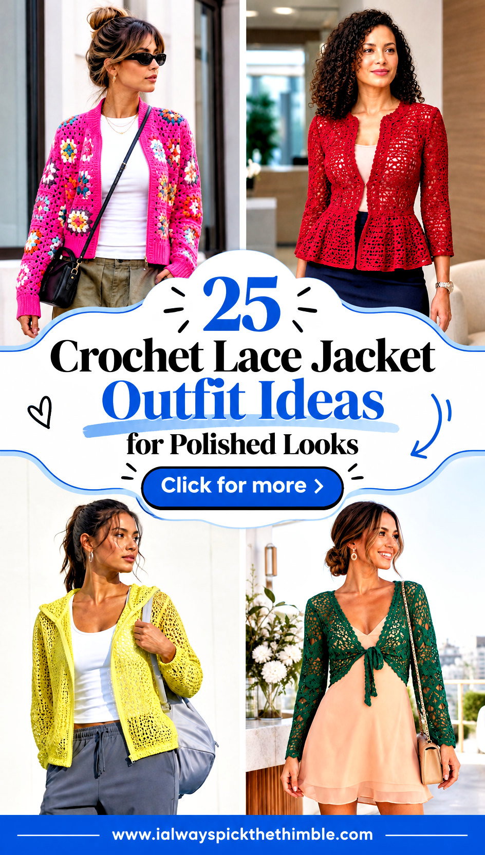 25 Crochet Lace Jacket Outfit Ideas for Polished Looks - 25 Crochet Lace Jacket Outfit Ideas for Polished Looks