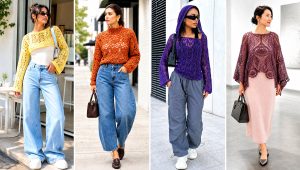 25 Crochet Lace Sweater Outfit Ideas for Cool Evenings