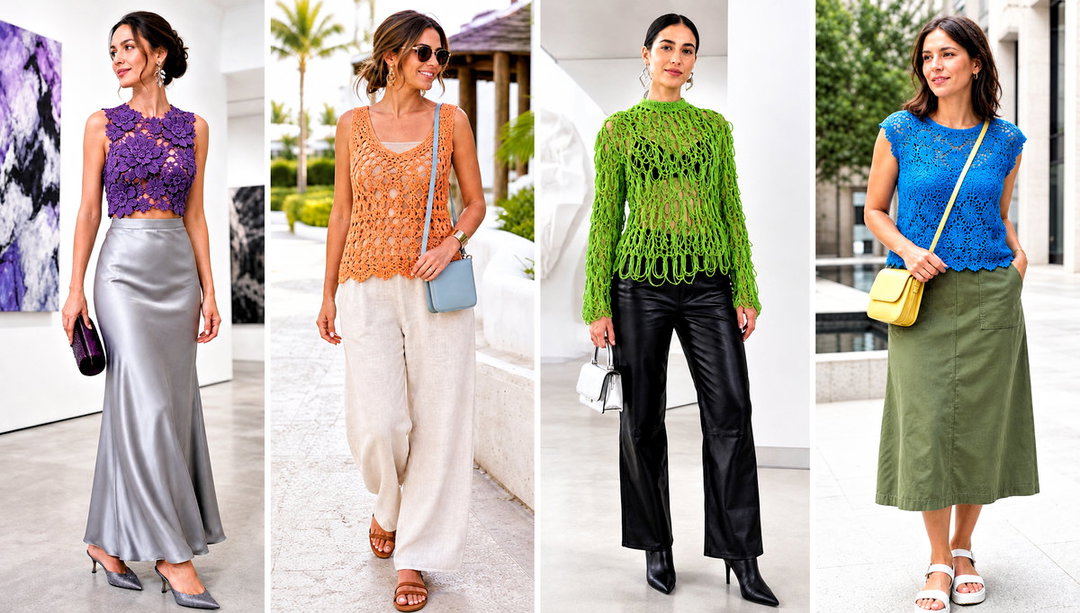 25 Crochet Lace Top Outfit Ideas for Summer Outings