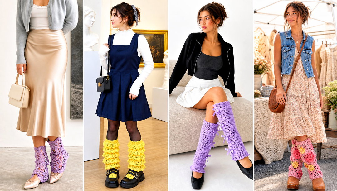 25 Crochet Leg Warmers Outfit Ideas for Cozy Winter Days