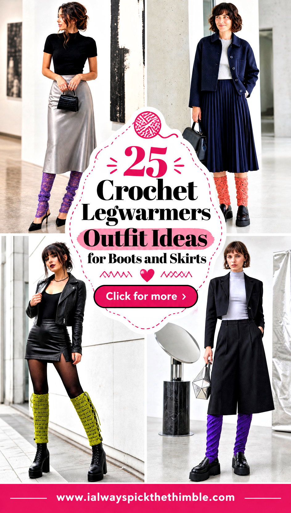 25 Crochet Legwarmers Outfit Ideas for Boots and Skirts - 25 Crochet Legwarmers Outfit Ideas for Boots and Skirts