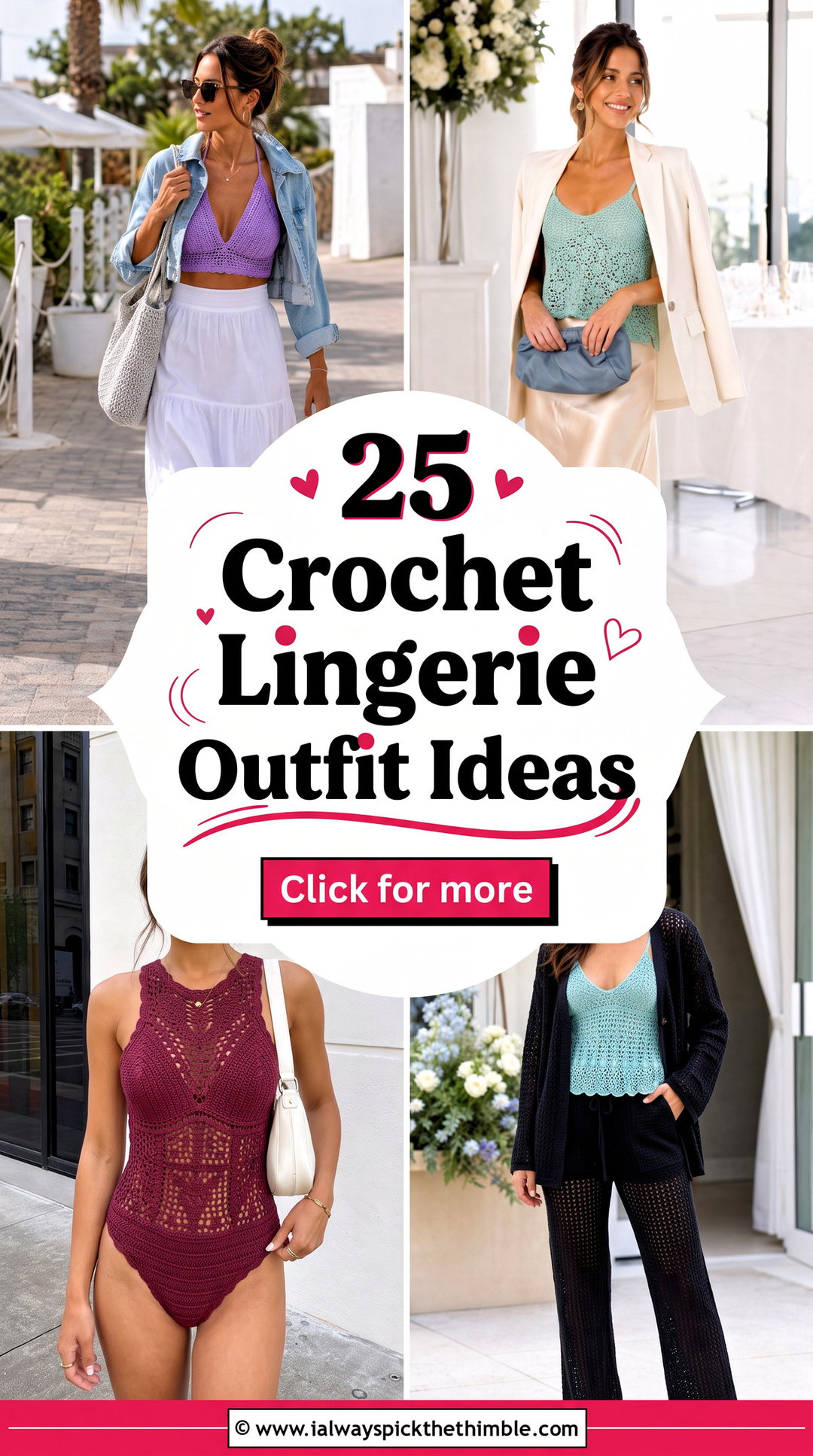 25 Crochet Lingerie Outfit Ideas for Romantic Evenings - 25 Crochet Lingerie Outfit Ideas for Romantic Evenings