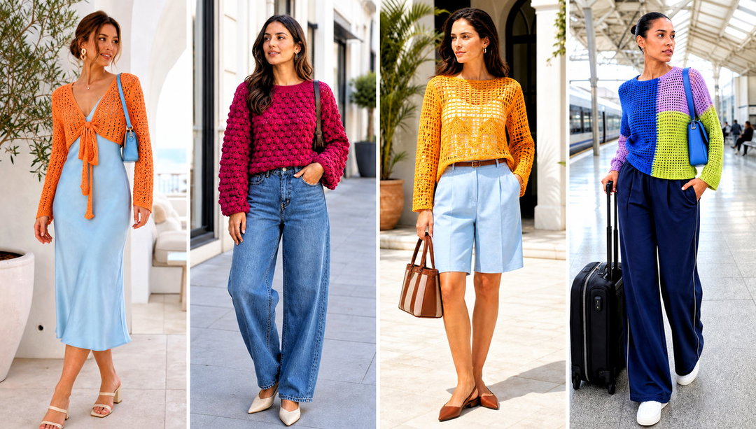 25 Crochet Long Sleeve Tops Outfit Ideas for Light Layers