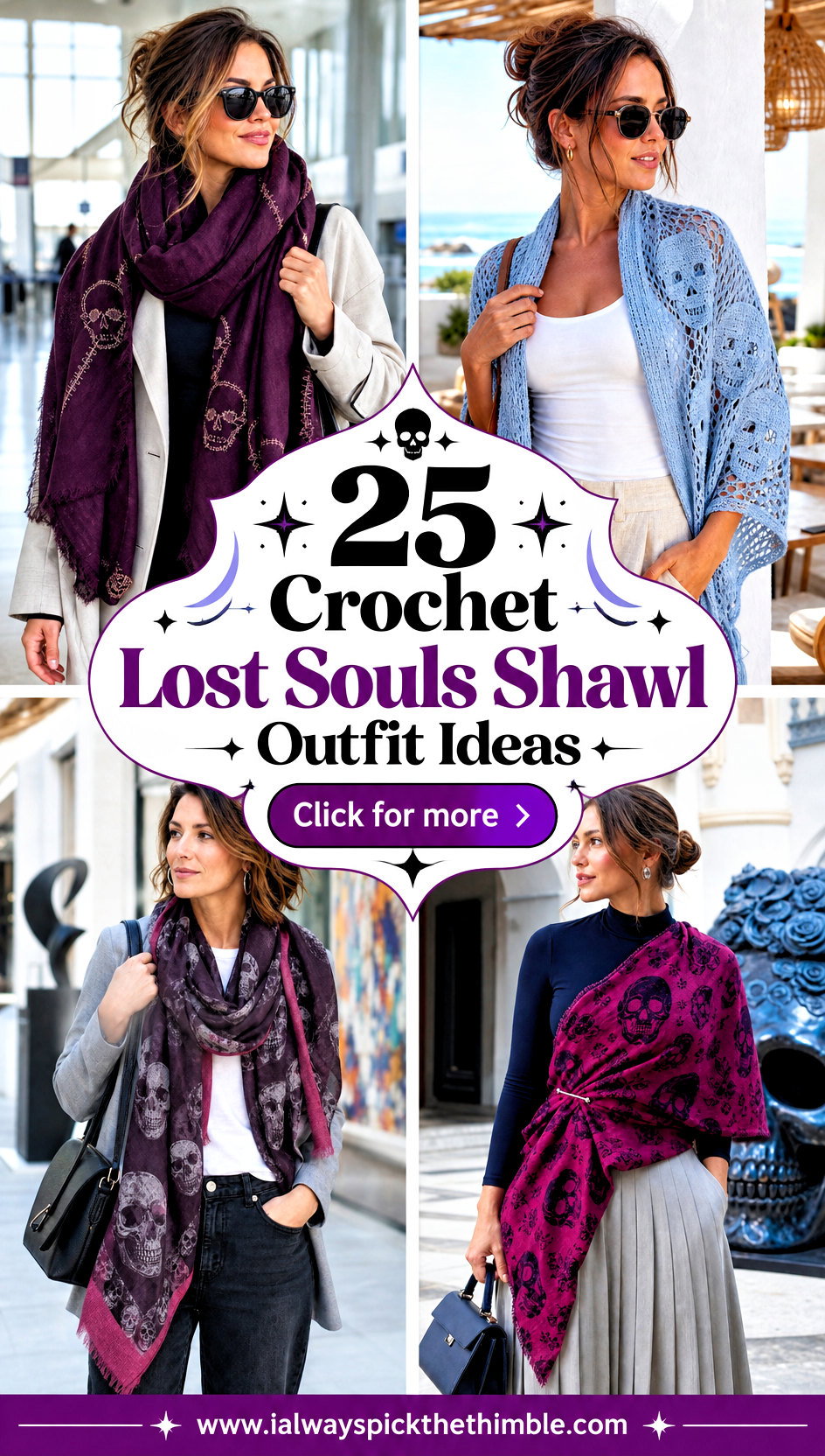 25 Crochet Lost Souls Shawl Outfit Ideas for Gothic Style - 25 Crochet Lost Souls Shawl Outfit Ideas for Gothic Style