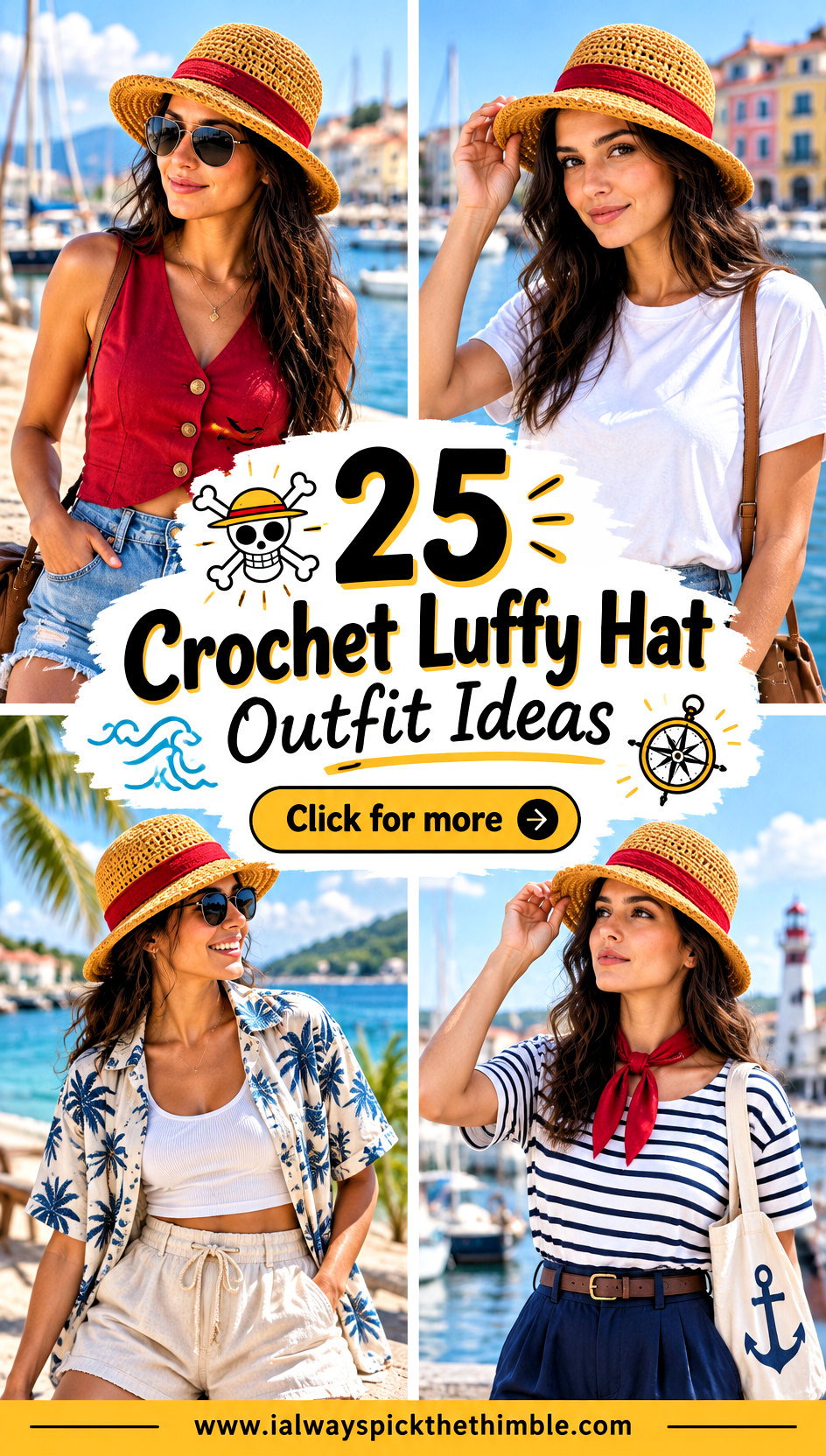 25 Crochet Luffy Hat Outfit Ideas for One Piece Fans - 25 Crochet Luffy Hat Outfit Ideas for One Piece Fans