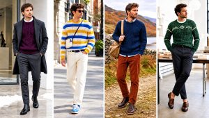 25 Crochet Man Sweaters Outfit Ideas for Chilly Mornings