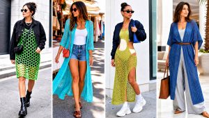 25 Crochet Mesh Dress Outfit Ideas for Beach Cover-Ups