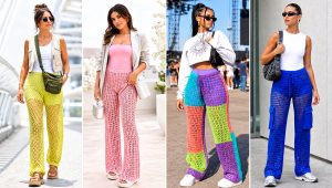 25 Crochet Mesh Pants Outfit Ideas for Festival Style