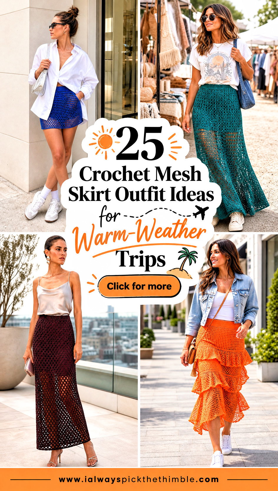 25 Crochet Mesh Skirt Outfit Ideas for Warm-Weather Trips - 25 Crochet Mesh Skirt Outfit Ideas for Warm-Weather Trips