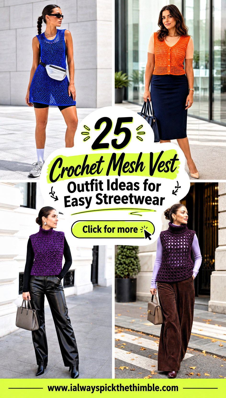 25 Crochet Mesh Vest Outfit Ideas for Easy Streetwear - 25 Crochet Mesh Vest Outfit Ideas for Easy Streetwear