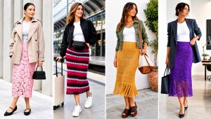 25 Crochet Midi Skirt Outfit Ideas for Casual Brunch Dates