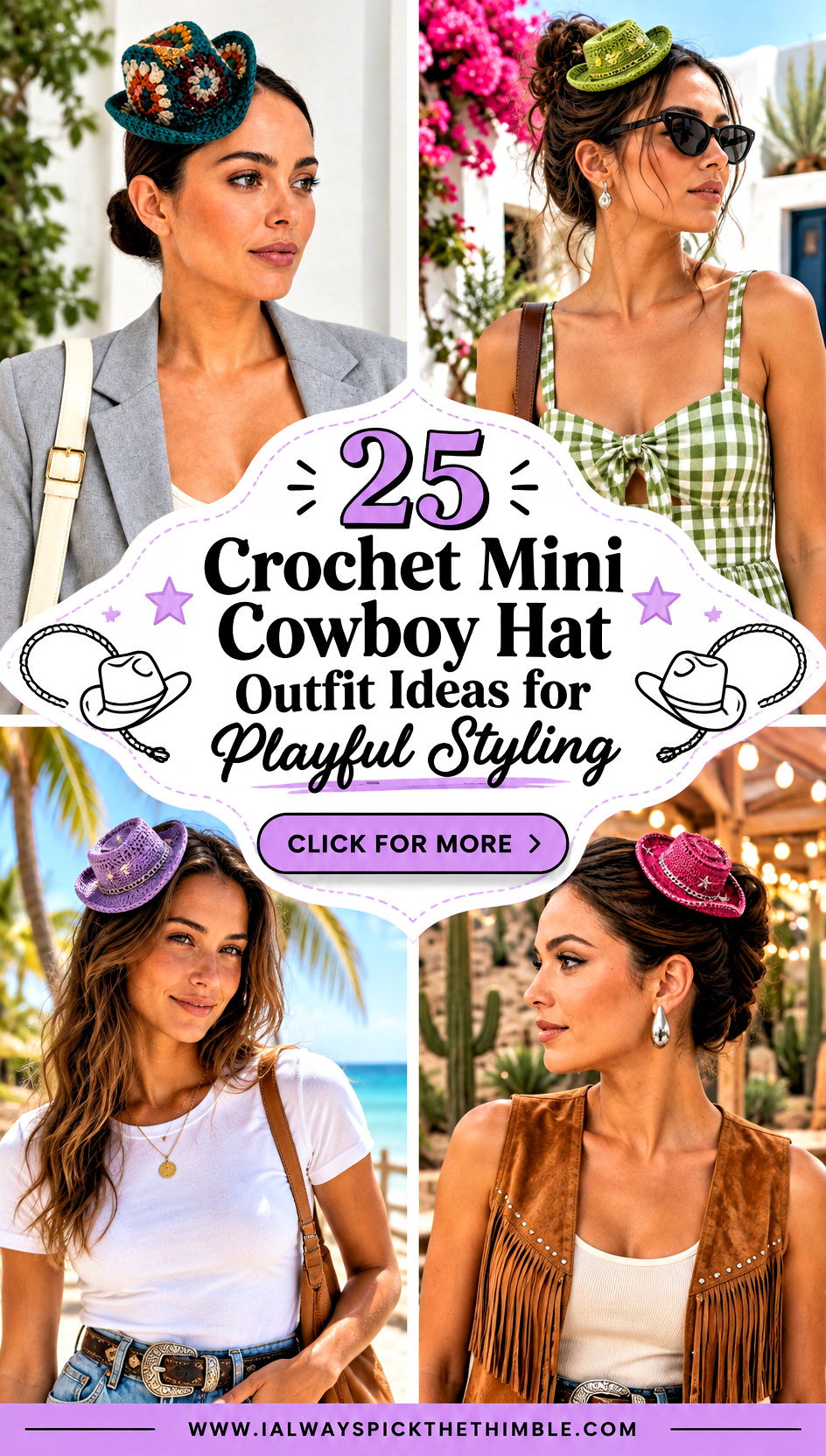 25 Crochet Mini Cowboy Hat Outfit Ideas for Playful Styling - 25 Crochet Mini Cowboy Hat Outfit Ideas for Playful Styling