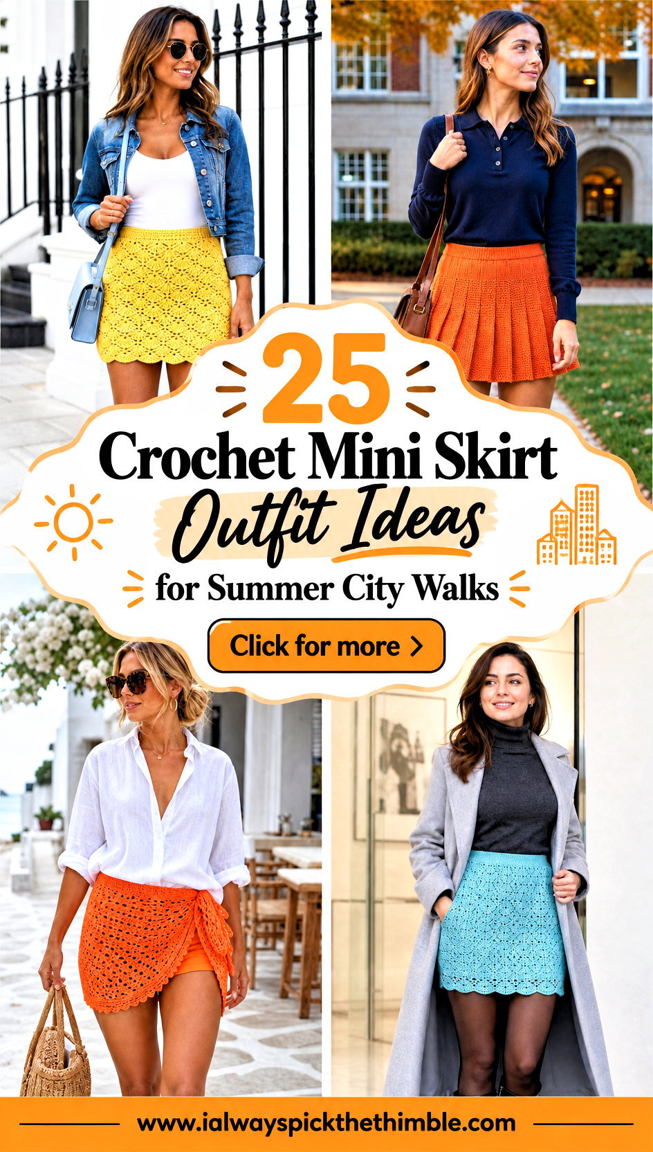 25 Crochet Mini Skirt Outfit Ideas for Summer City Walks - 25 Crochet Mini Skirt Outfit Ideas for Summer City Walks