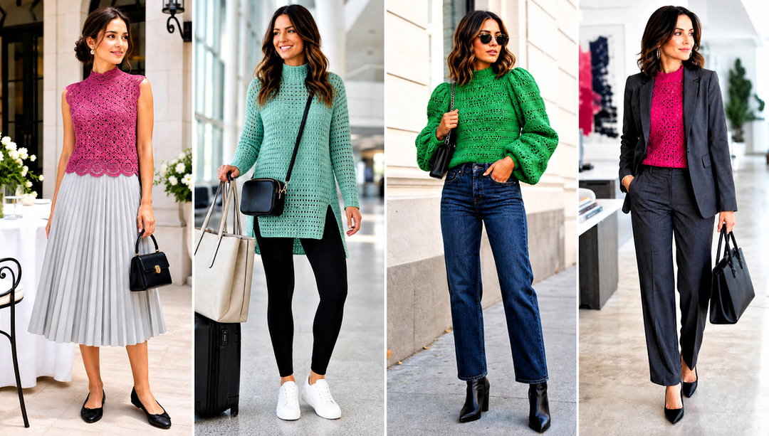 25 Crochet Mock Neck Top Outfit Ideas for Smart Layers