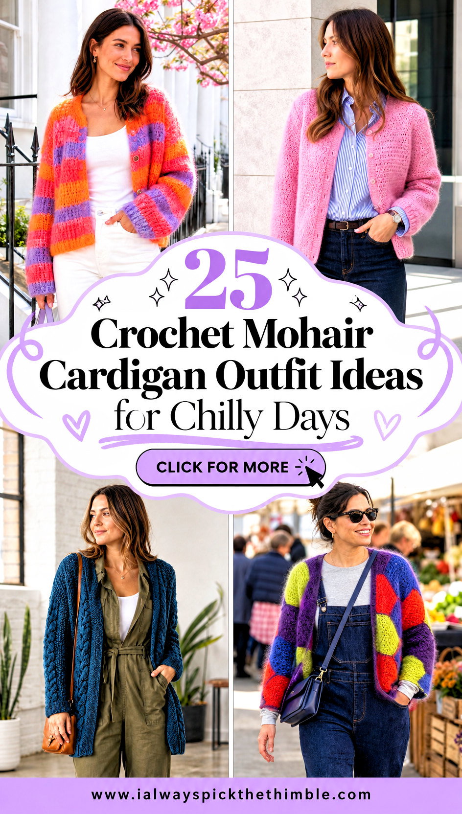 25 Crochet Mohair Cardigan Outfit Ideas for Chilly Days - 25 Crochet Mohair Cardigan Outfit Ideas for Chilly Days